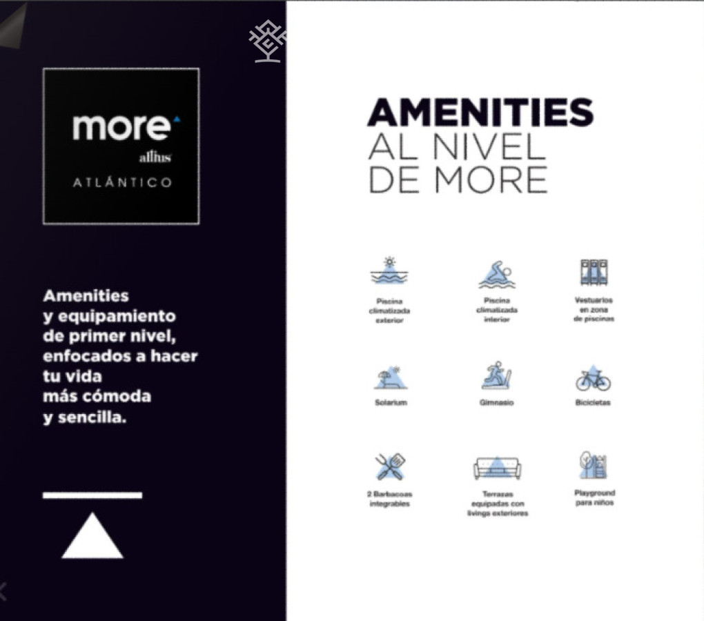Apartamento ID.9973/VENTA-APARTAMENT-DE-2-DORMOTIORIOS-A-ESTRENAR-EN-MALDONADO-BENEFICIOS-FISCALES-IDEAL-PARA-RENTAS - More Atlántico Torre 2 - Viví Punta del Este todo el año - MONOAMIENTE DE 36 M2 PISO ALTO