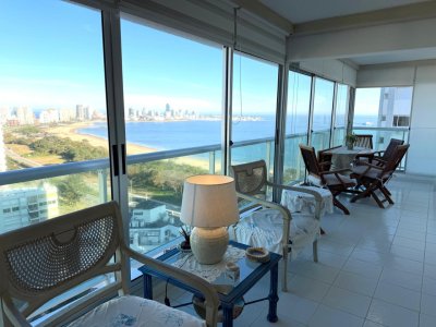 Apartamento en Mansa, 2 dormitorios,  vista al mar