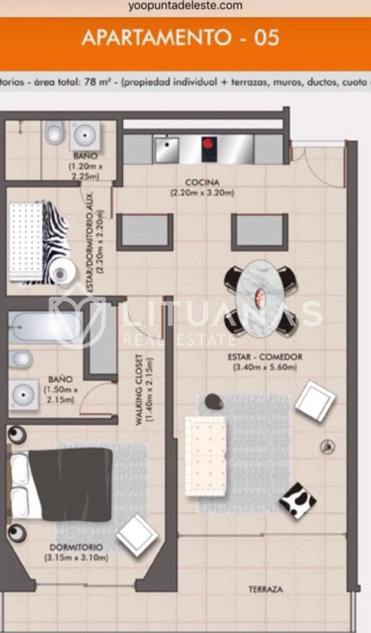 Apartamento ID.40 - OPORTUNIDAD EN EDIFICIO YOO, PUNTA DEL ESTE 