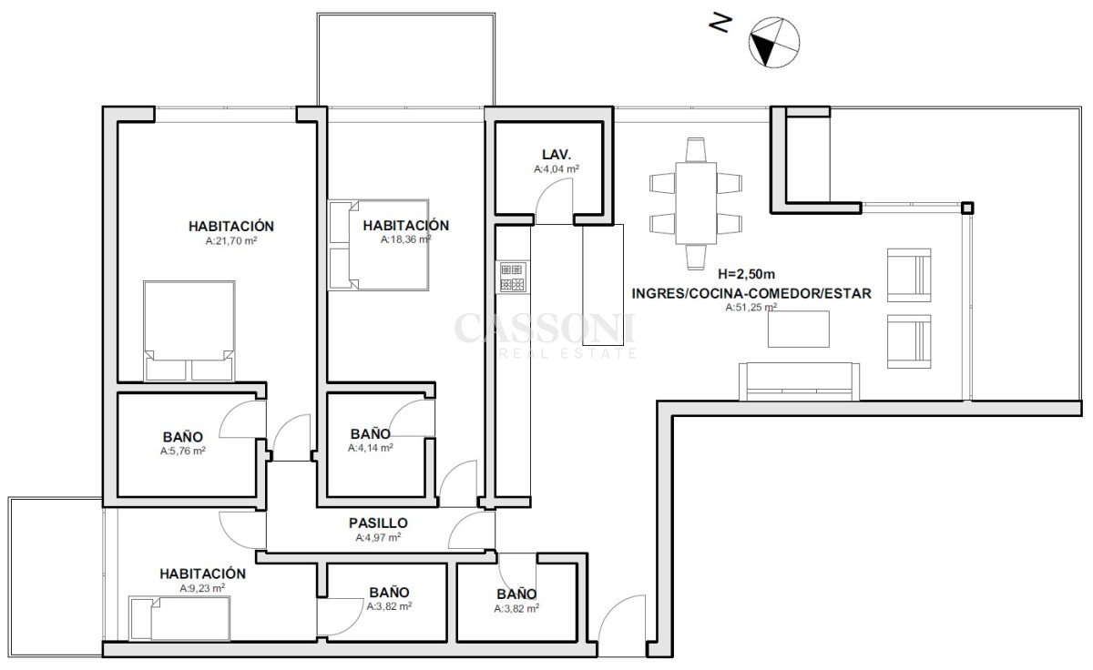 Apartamento ID.1893 - Primera Linea al Mar, 3 Dormitorios, Playa Mansa 