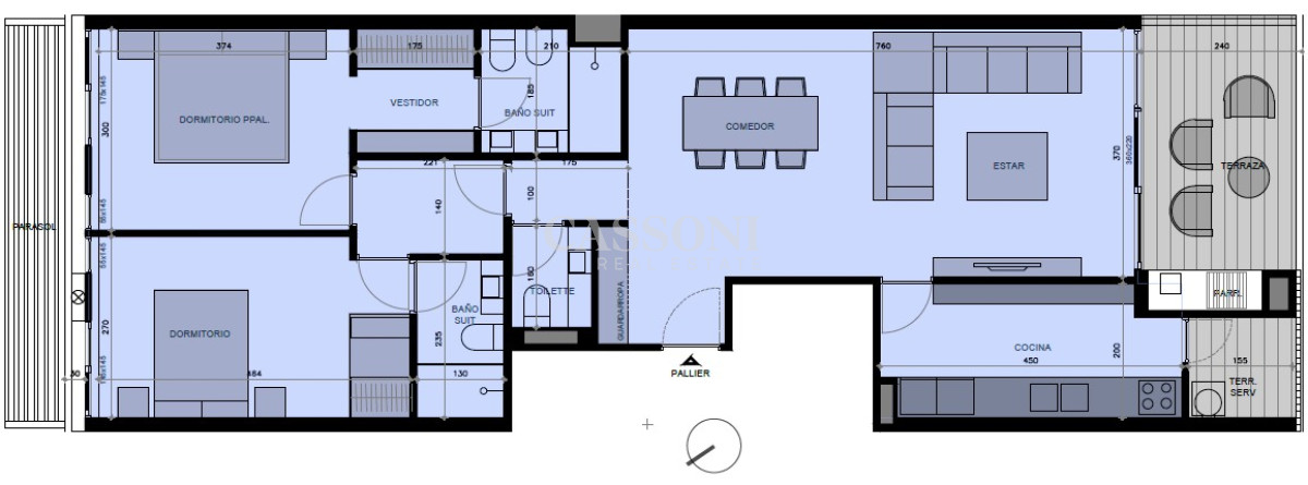 Apartamento ID.1486 - A pasos del mar, Nuevo Proyecto, 2 Dormitorios con parrillero 