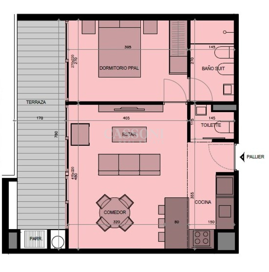 Apartamento ID.1481 - Nuevo Proyecto, A pasos del mar, 1 Dormitorio, Terraza con Parrillero 