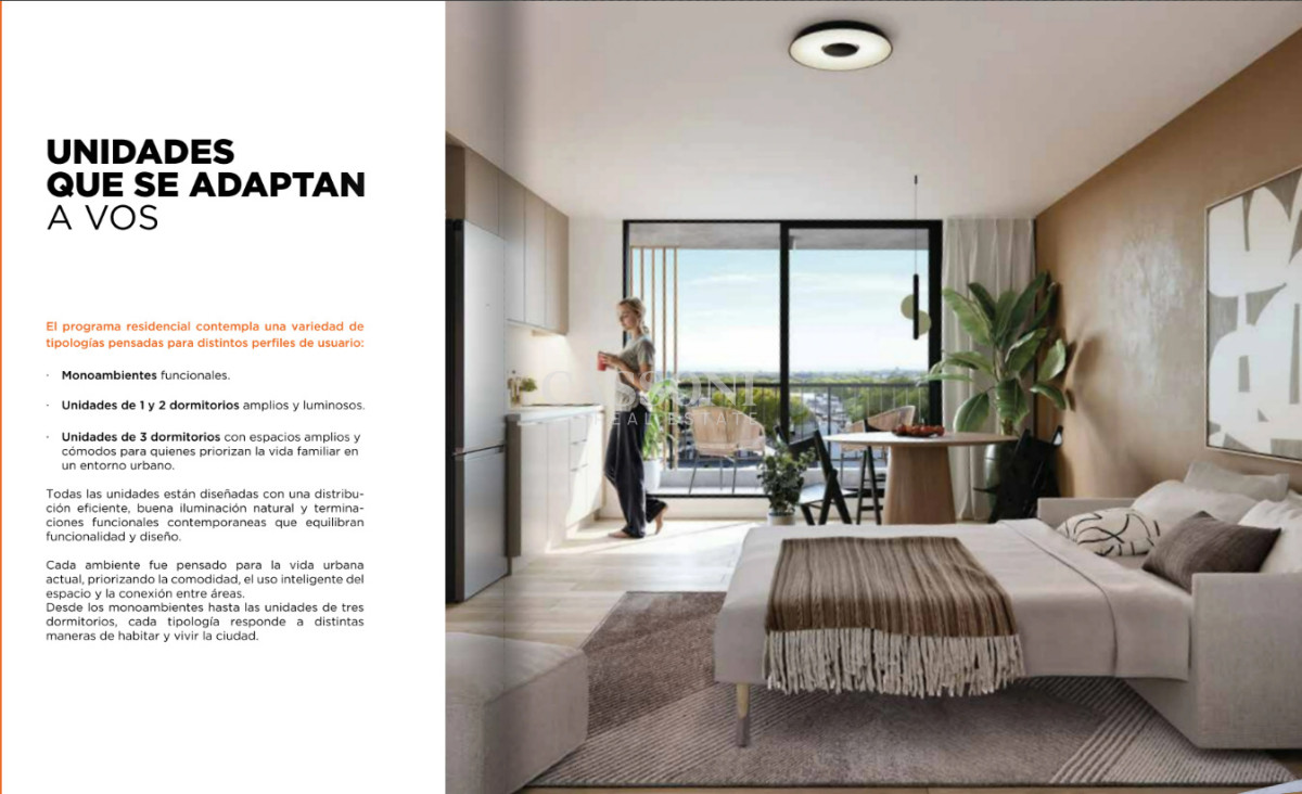 Apartamento ID.5125 - MONOAMBIENTE, 1, 2 Y 3 DORMITORIOS, TRES CRUCES