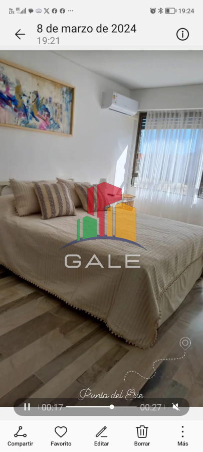 Apartamento ID.2519 - Frente al Mar hermoso apartamento 3 dormitorios y garaje