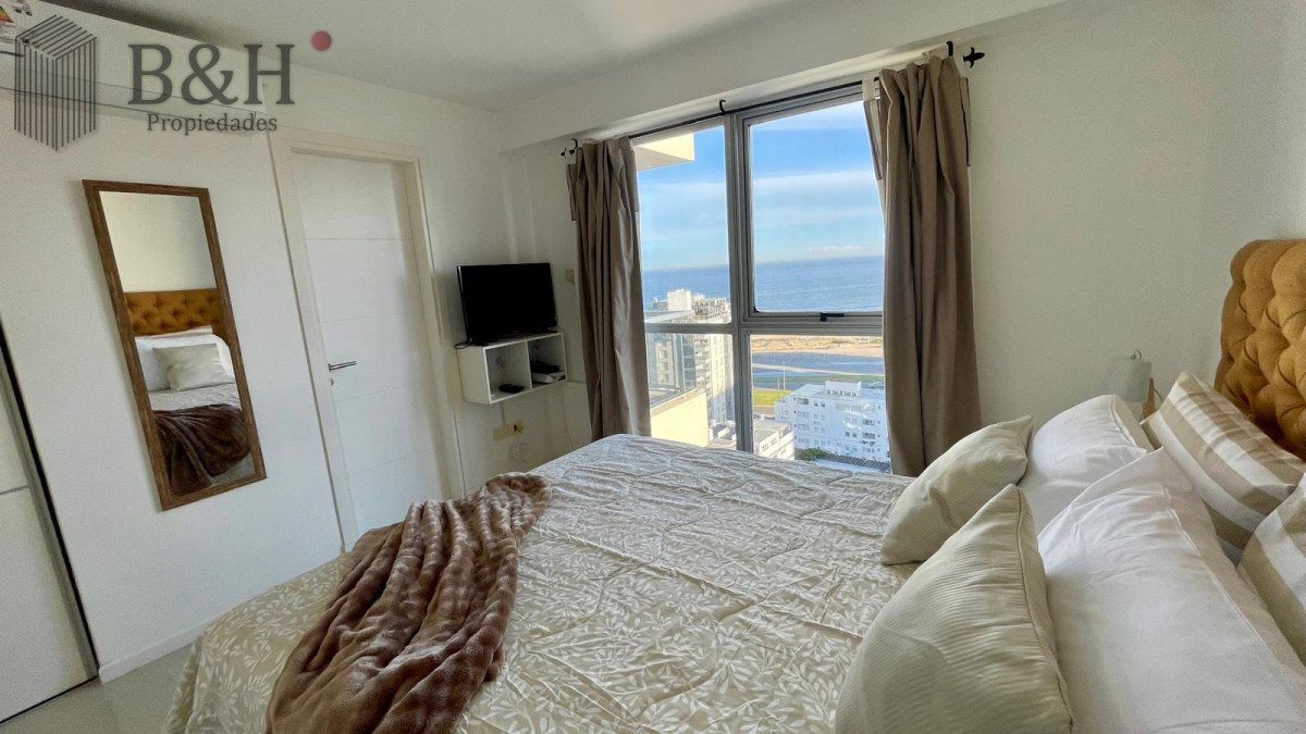Apartamento ID.6984 - Apartamento en Alquiler Anual   Torre Nueva con Servicios. Vista al Mar