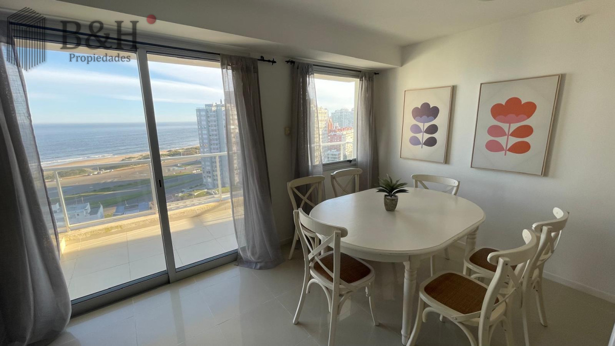 Apartamento ID.6984 - Apartamento en Alquiler Anual   Torre Nueva con Servicios. Vista al Mar