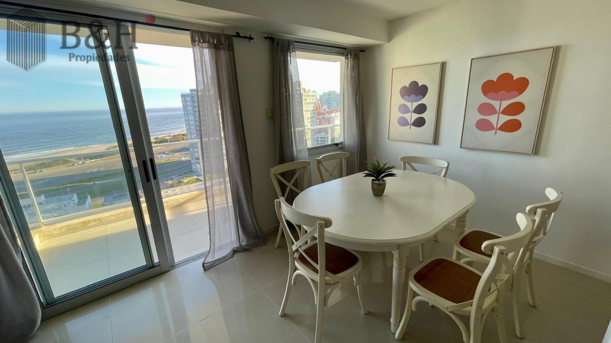 Apartamento ID.6984 - Apartamento en Alquiler Anual   Torre Nueva con Servicios. Vista al Mar