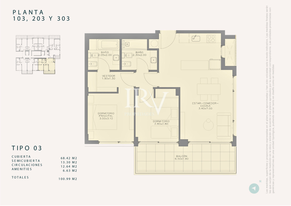 Apartamento ID.1009 - Venta en Obra. Peninsula de Punta del Este. Apartamento 2 dorm con garaje