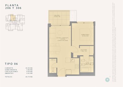 Venta en Obra. Peninsula de Punta del Este. Apartamento 1 dorm con garaje