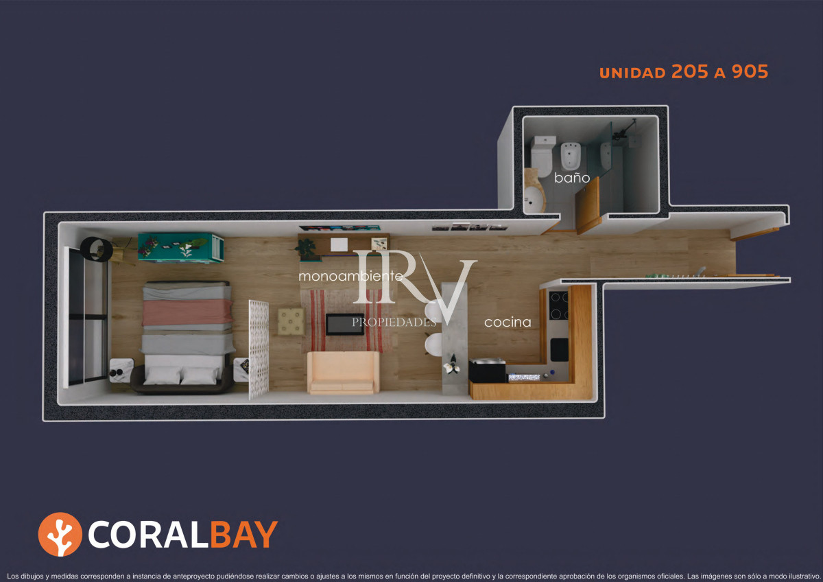 Apartamento ID.785 - Mono ambiente en venta en pozo. Montevideo