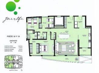 Punta del Este - Roosevelt - piso alto - 3 dormitorios - excelentes amenities