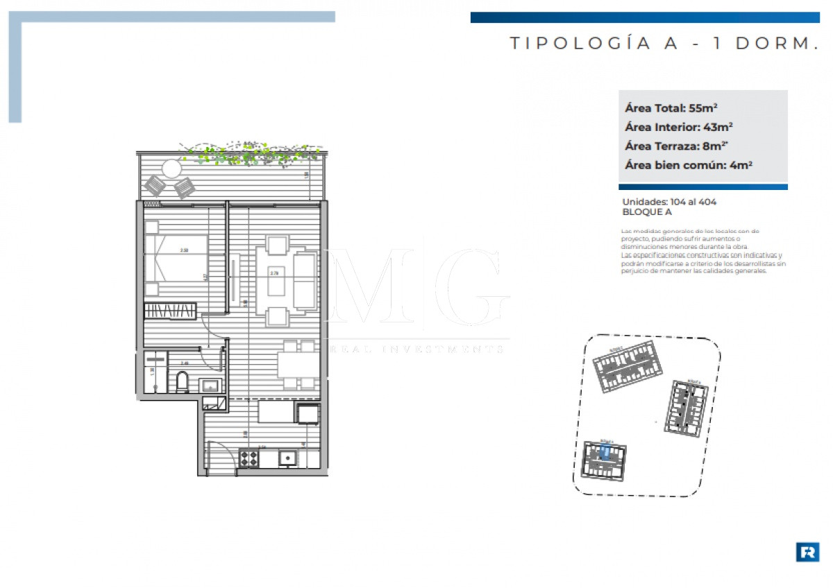 Apartamento ID.582 - Departamentos en primera linea con vista al mar 1, 2 y 3 dormitorios 