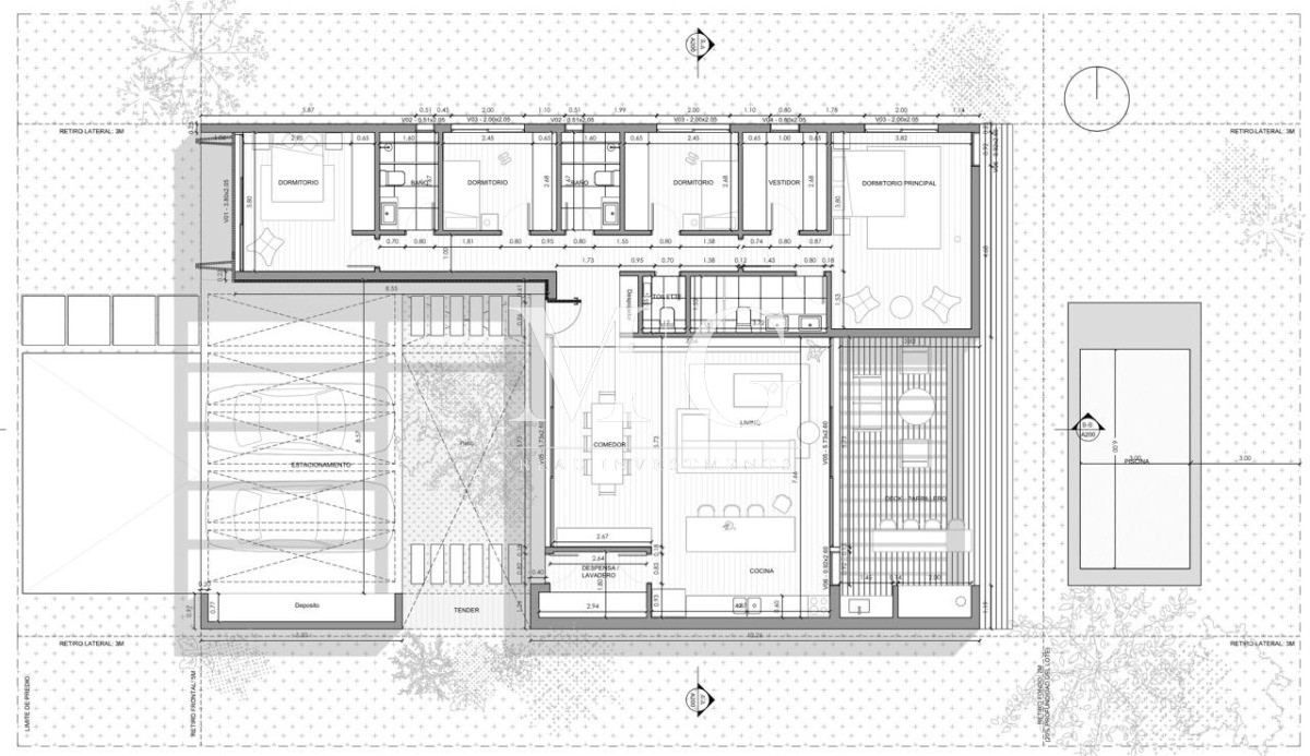 Casa ID.1469 - Distrito 52 - La Cañada, Proyecto en pozo Casa 4 dormitorios