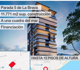 Lote Pda.5 Playa Brava frente al mar habilitado PB+15 pisos