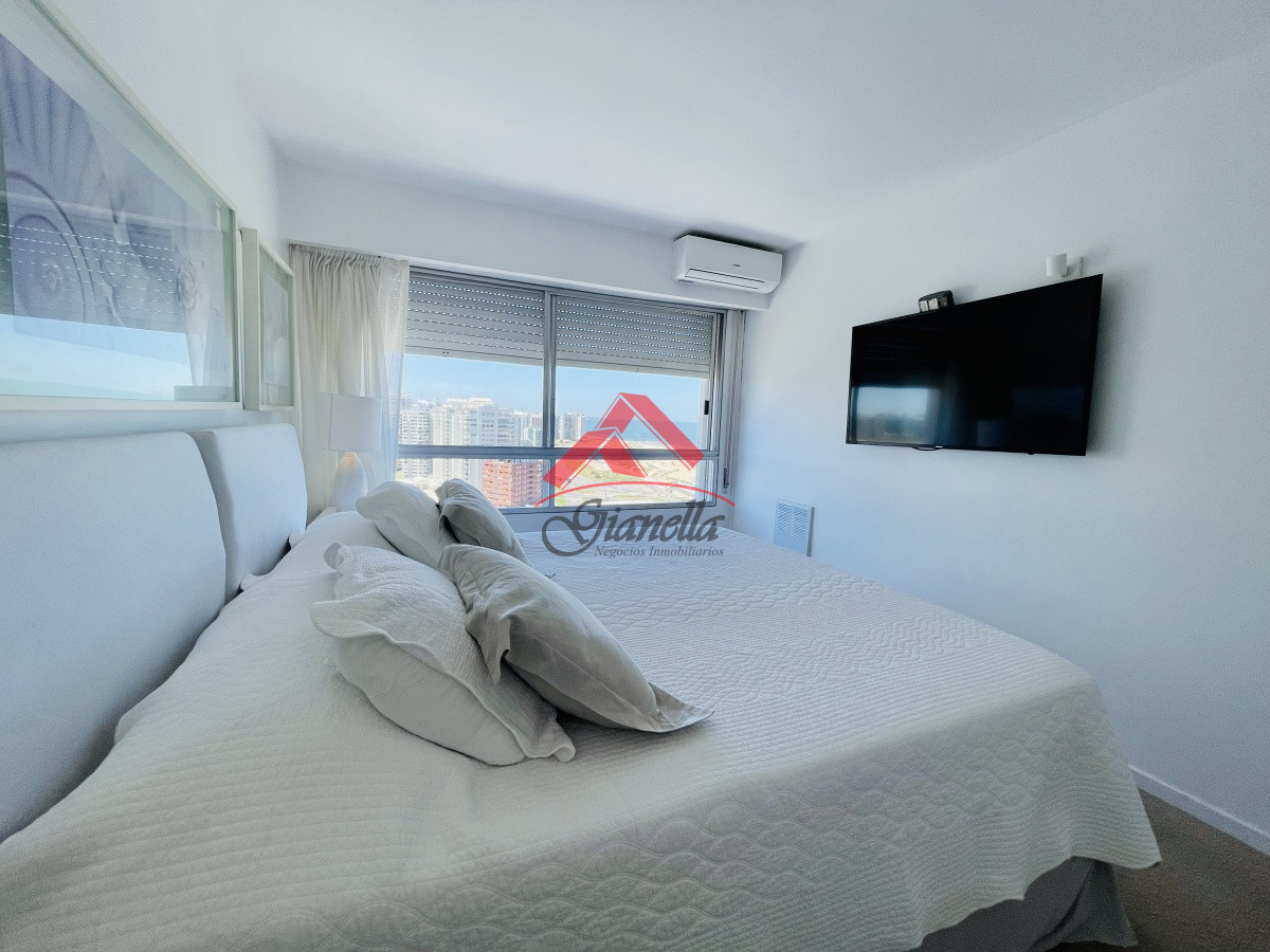 Apartamento ID.1987 - Alquiler temporario de maravilloso departamento piso alto de tres dormitorios, Peninsula, Punta del Este