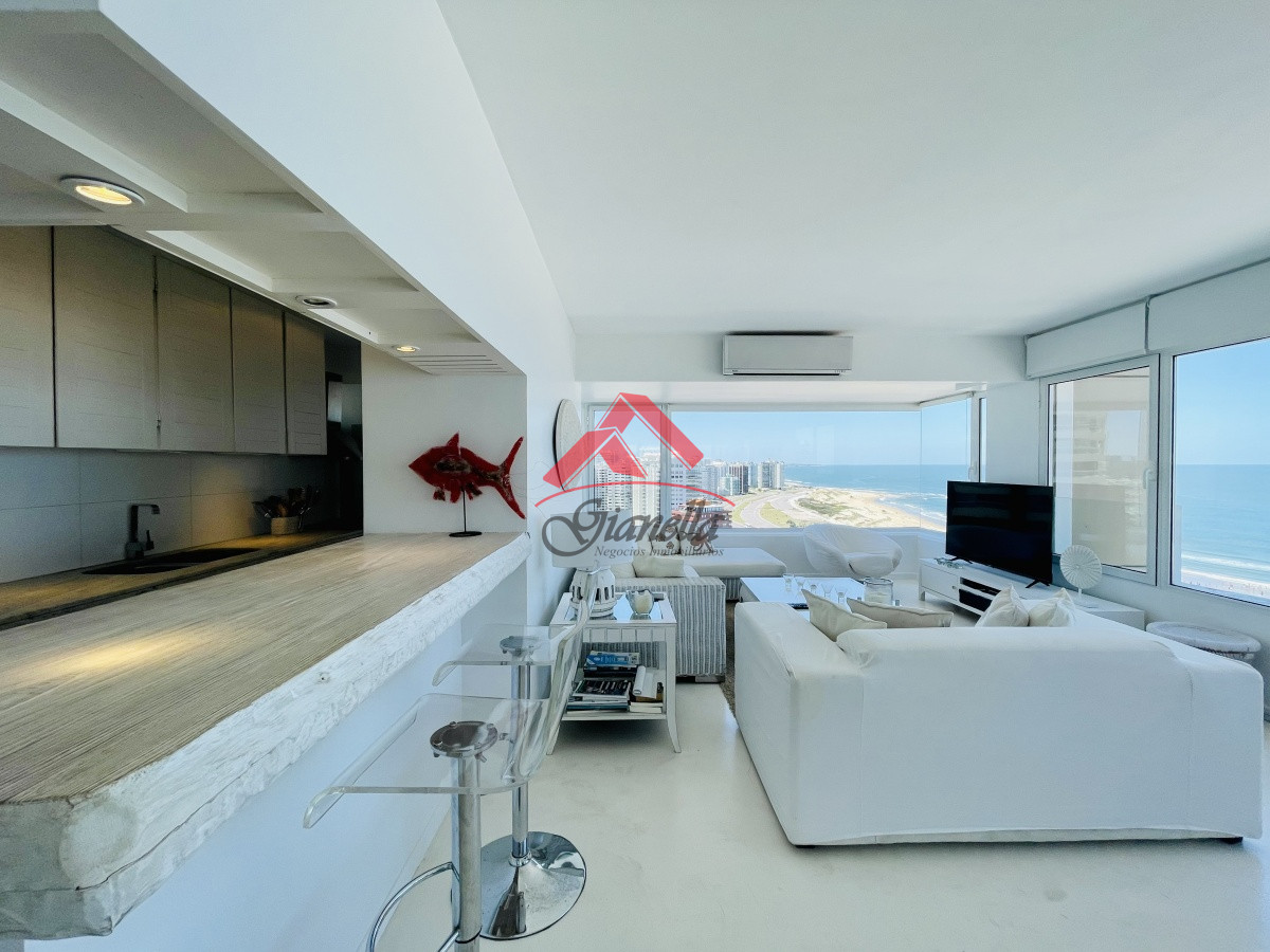 Apartamento ID.1987 - Alquiler temporario de maravilloso departamento piso alto de tres dormitorios, Peninsula, Punta del Este