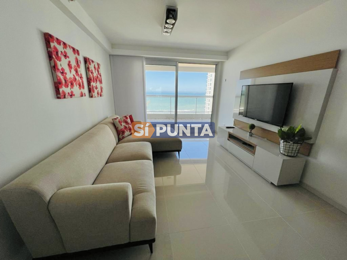 Alquiler temporario de Apartamento de 2 Dormitorios con Parrillero en torre Premium, Playa Brava - SPT11193A