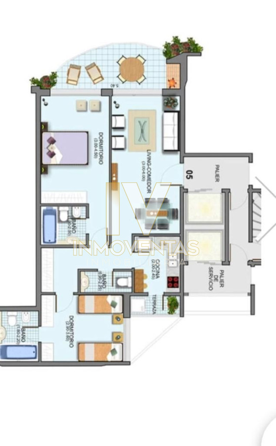 Apartamento ID.4064 - Moderno Apartamento de 2 Dormitorios en Venta, Playa Mansa 