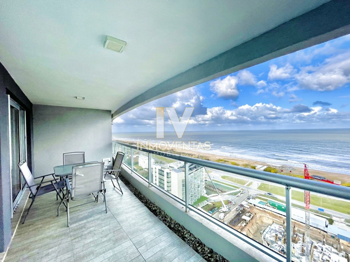 Apartamento ID.3163 - Apartamento de 2 Dormitorios y Parrillero con Vista al Mar en Playa Brava, Look Tower