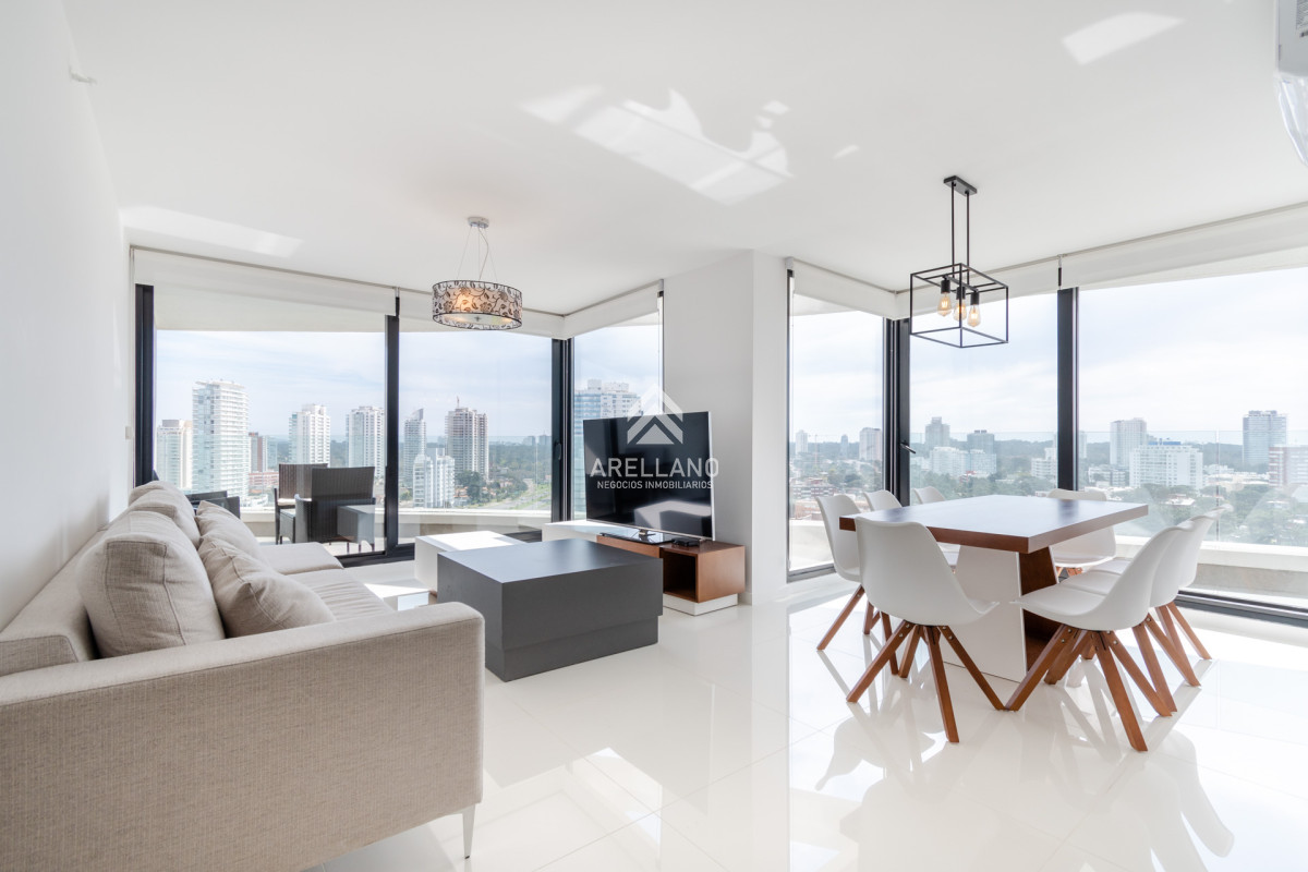 Apartamento ID.5288 - Moderno Apartamento de 3 Dormitorios en Suite, zona Hotel Enjoy, Punta del Este