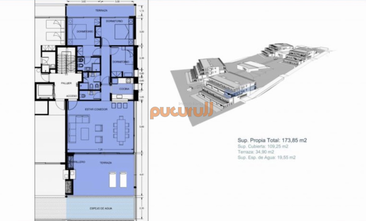 Apartamento ID.2146 - Venta OPORTUNIDAD de exclusivo departamento de tres dormitorios y Parrillero en Punta Ballena