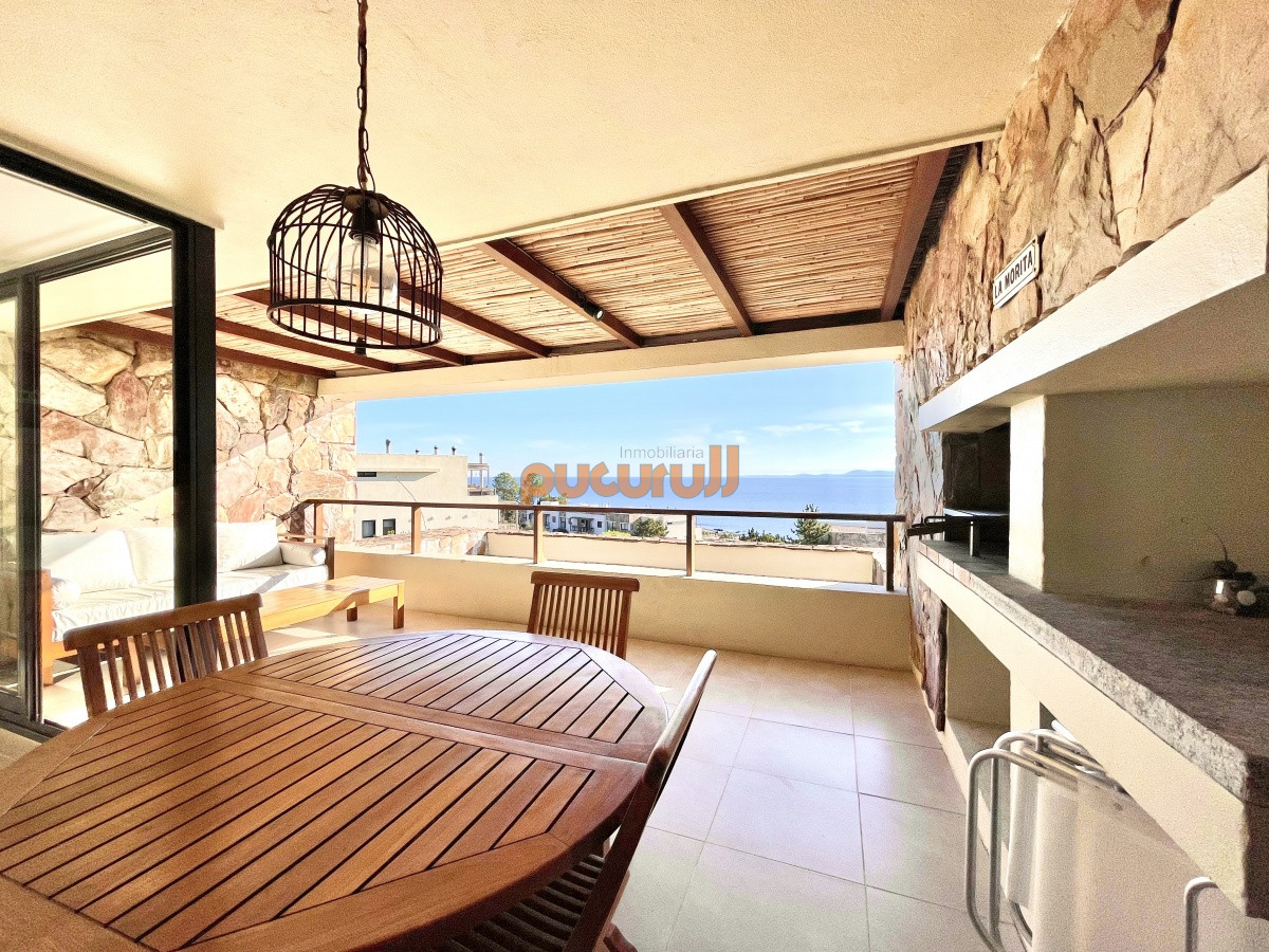 Apartamento ID.1834 - Apartamento de 2 Dormitorios con Parrillero y Vista al Mar en Punta Ballena