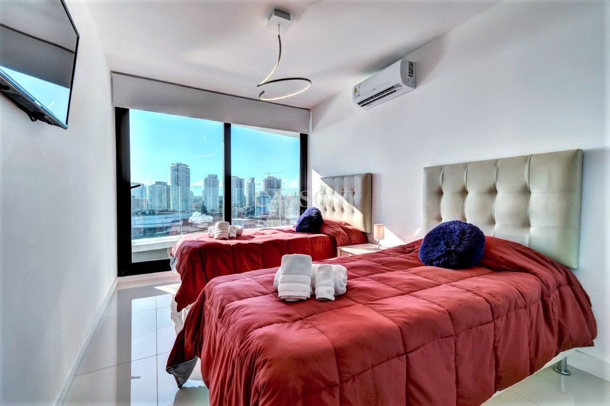 Apartamento ID.2969 - Venta de apartamento de dos dormitorios con dos baños moderna Torre, Art Tower, Punta del Este