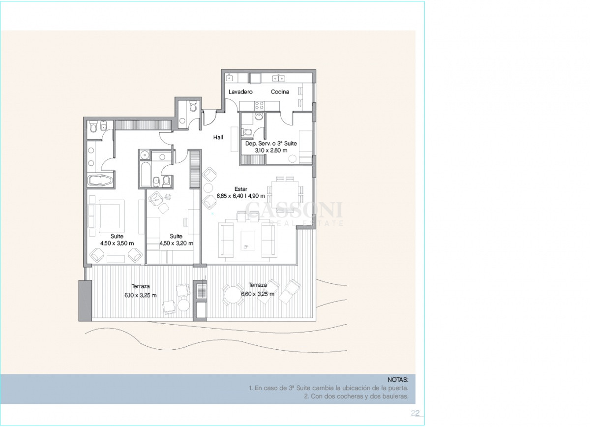 Apartamento ID.3443 - Venta y alquiler de apartamento de dos dormitorios con parrillero de uso exclusivo en Punta Ballena