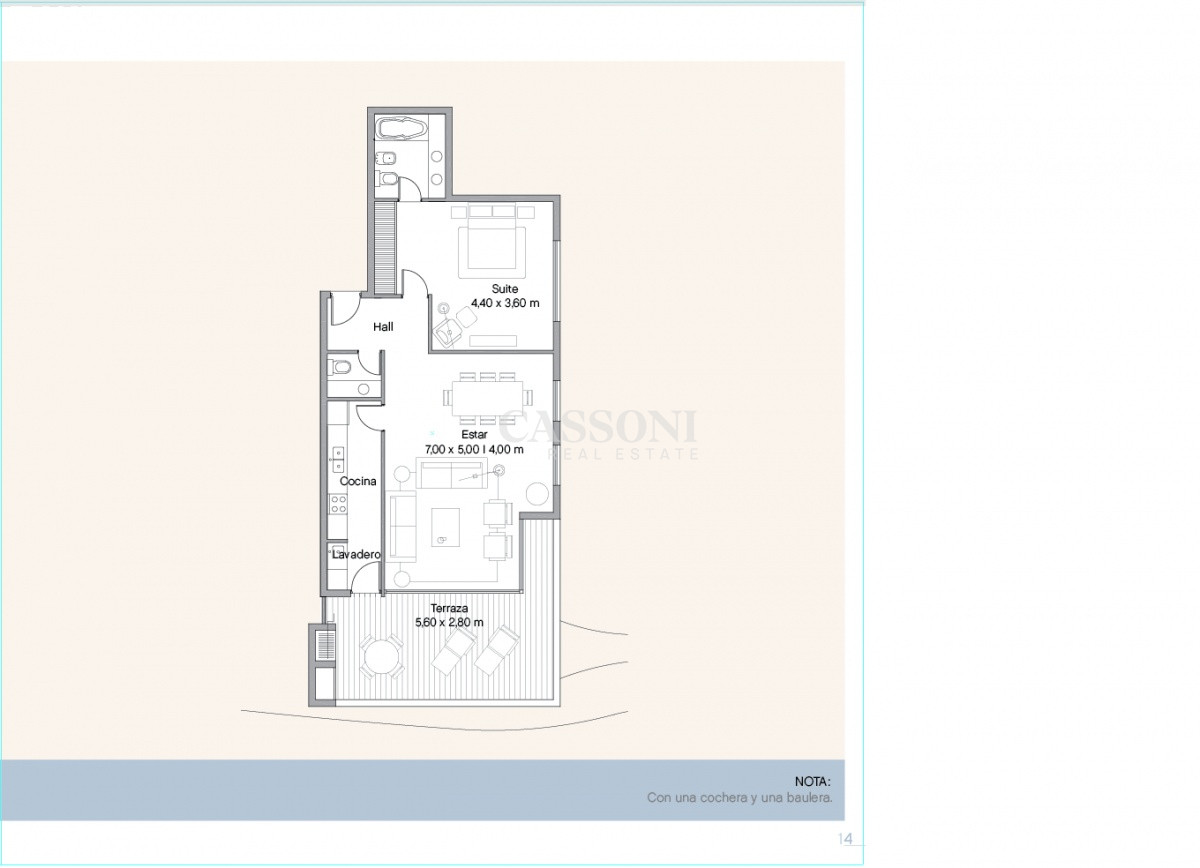 Apartamento ID.3443 - Venta y alquiler de apartamento de dos dormitorios con parrillero de uso exclusivo en Punta Ballena