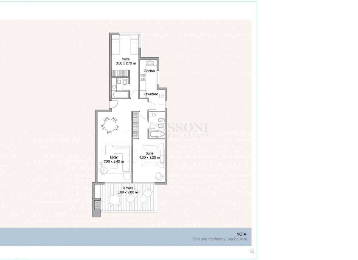 Apartamento ID.3443 - Venta y alquiler de apartamento de dos dormitorios con parrillero de uso exclusivo en Punta Ballena