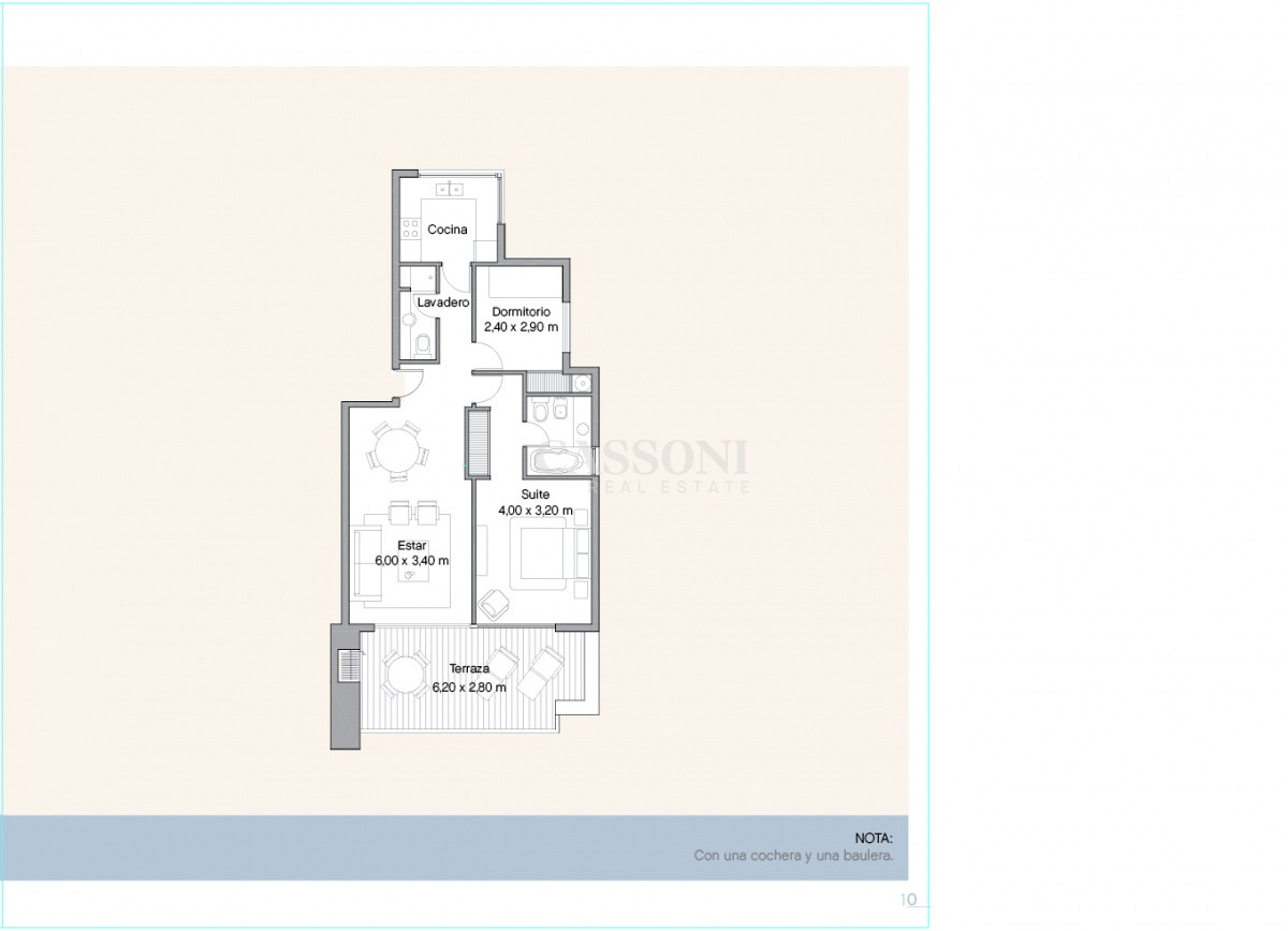 Apartamento ID.3443 - Venta y alquiler de apartamento de dos dormitorios con parrillero de uso exclusivo en Punta Ballena