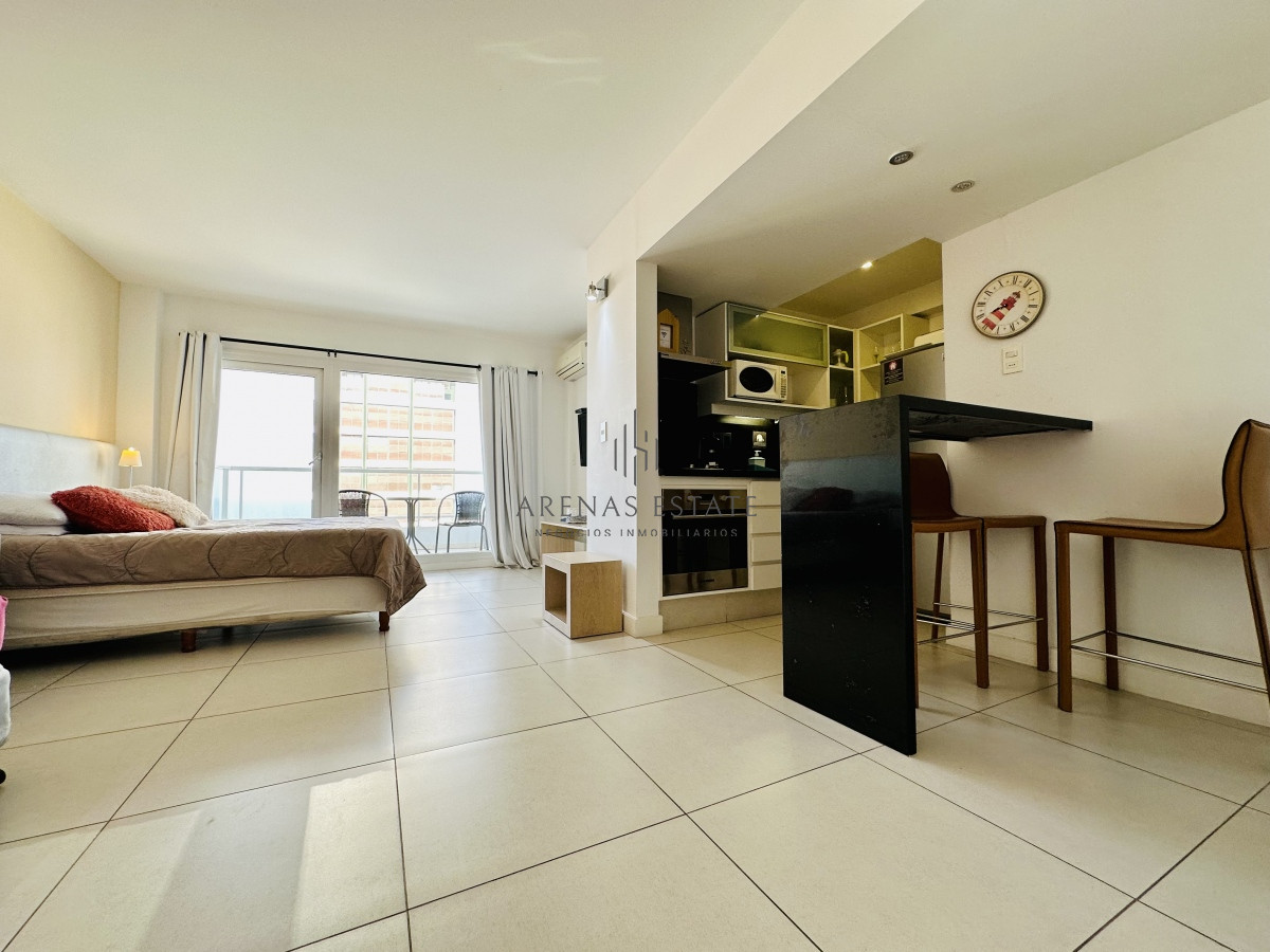 Apartamento ID.1576 - Moderno Monoambiente con Vista al Mar en Venta, Península de Punta del Este