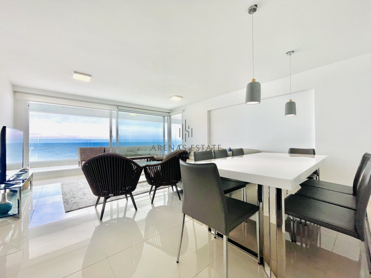 Apartamento ID.947 - Apartamento de 3 Dormitorios y Parrillero Frente al Mar, Playa Mansa