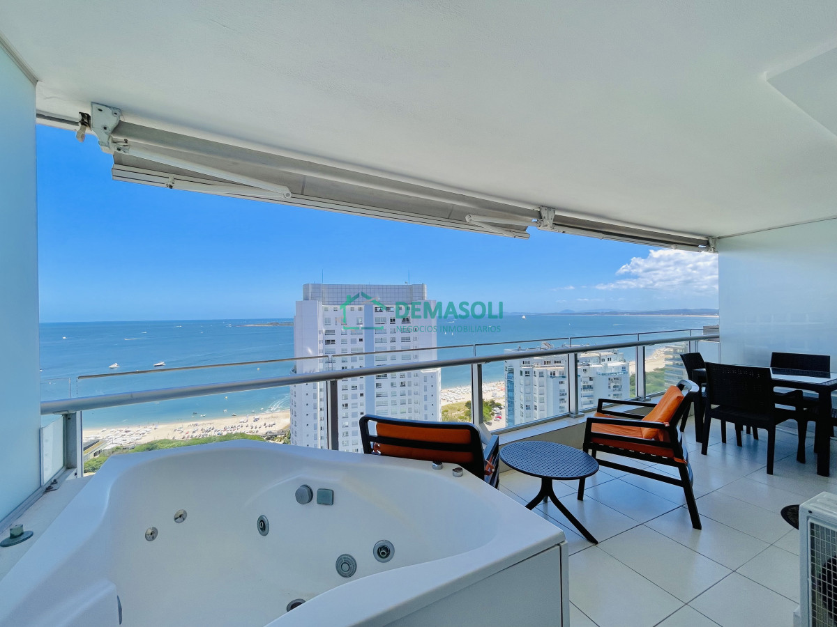 Apartamento ID.1410 - Excelente Apartamento de 2 Dormitorios con Vista al Mar, Playa Mansa