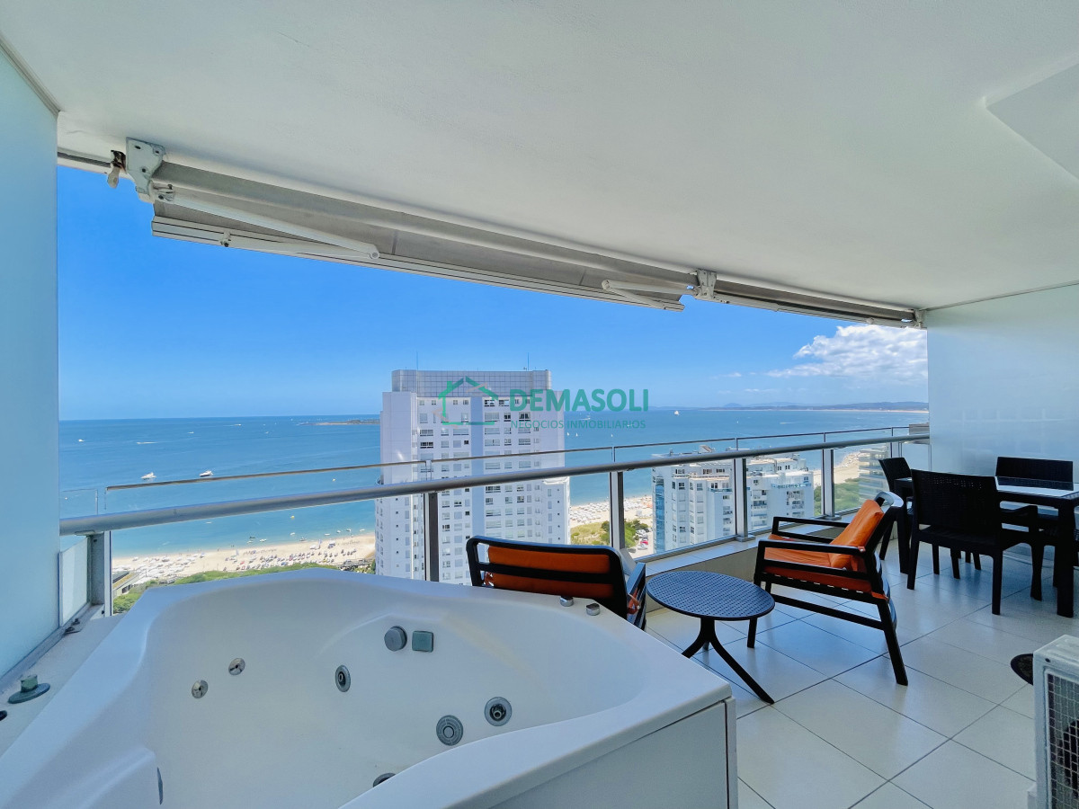 Apartamento ID.1410 - Excelente Apartamento de 2 Dormitorios con Vista al Mar, Playa Mansa