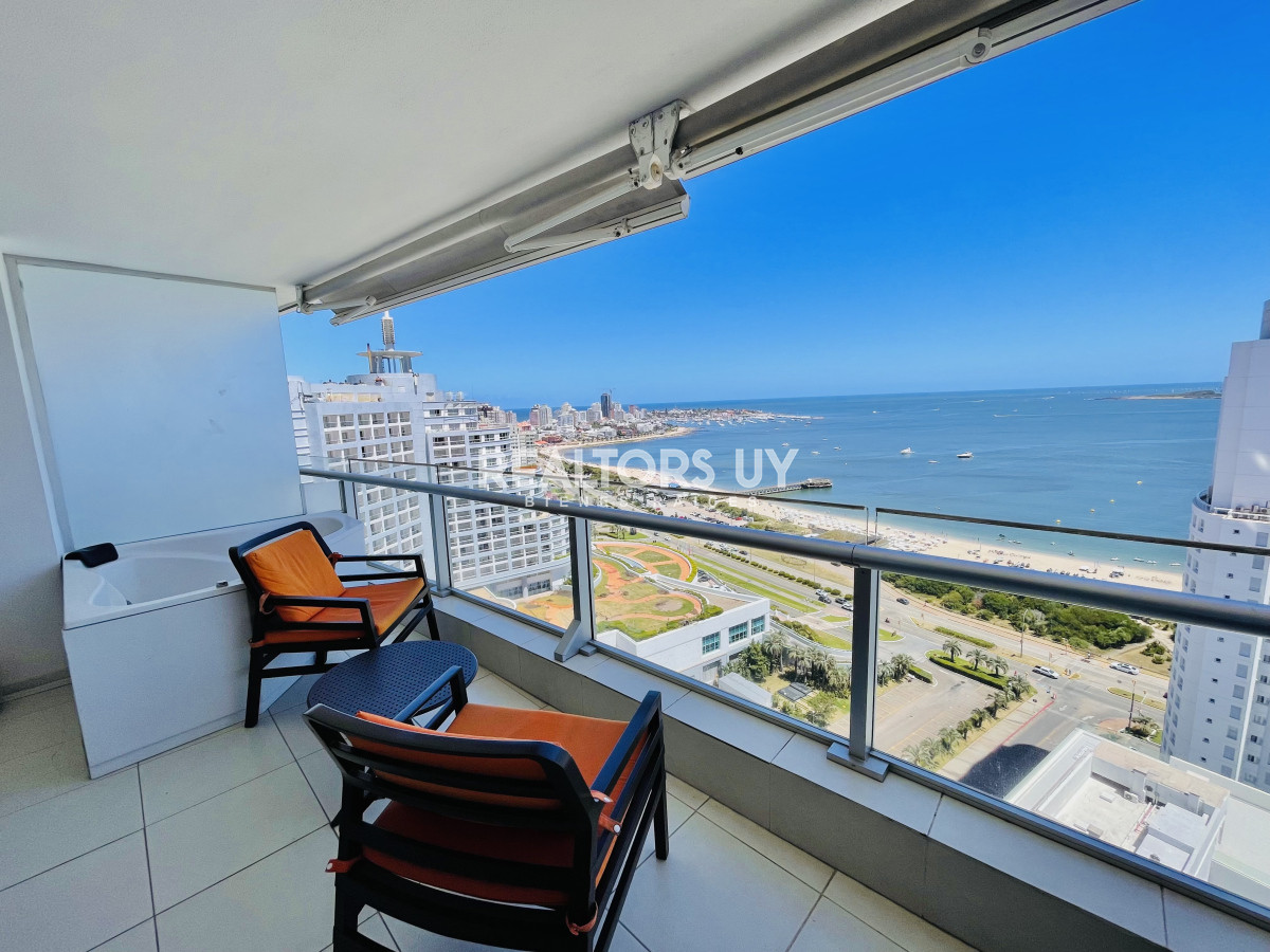 Apartamento ID.538 - Excelente Apartamento de 2 Dormitorios con Vista al Mar, Playa Mansa
