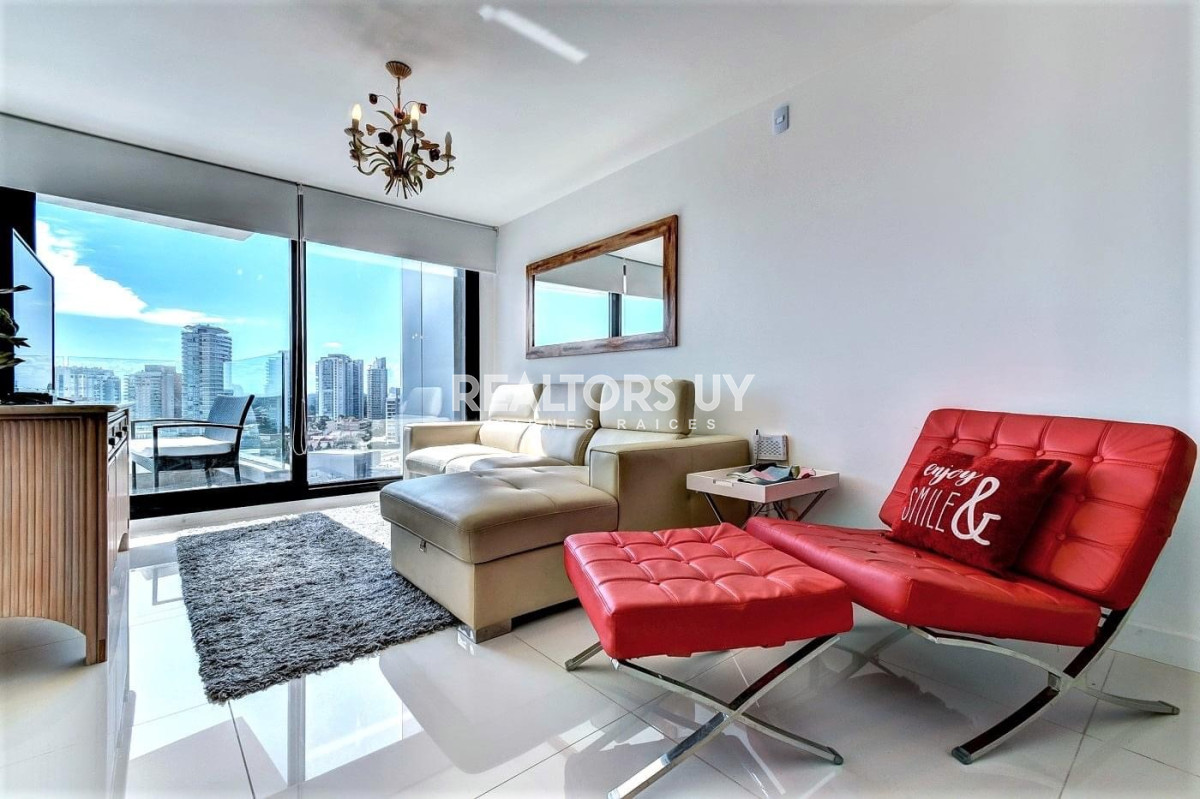 Apartamento ID.328 - Venta y alquiler temporal de apartamento de dos dormitorios en edificio Art Tower, La Pastora, Punta del Este