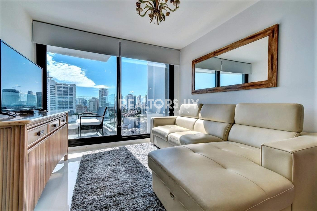 Apartamento ID.328 - Venta y alquiler temporal de apartamento de dos dormitorios en edificio Art Tower, La Pastora, Punta del Este
