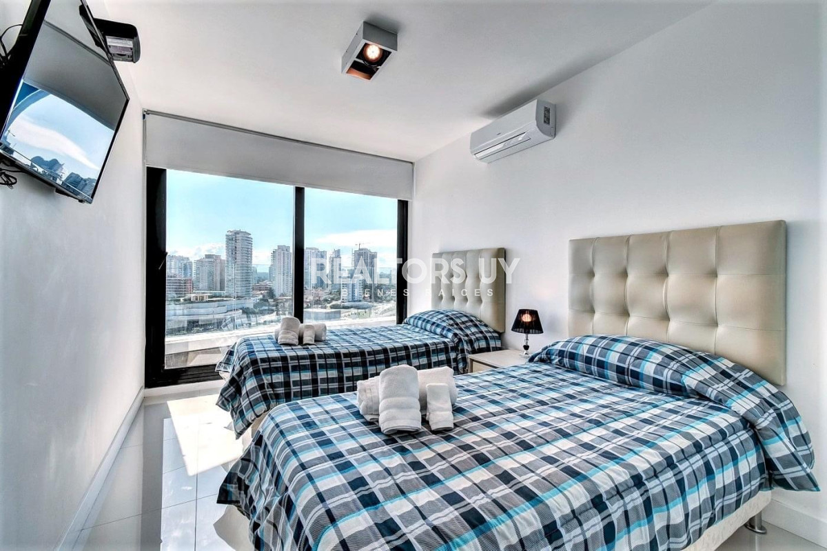 Apartamento ID.328 - Venta y alquiler temporal de apartamento de dos dormitorios en edificio Art Tower, La Pastora, Punta del Este