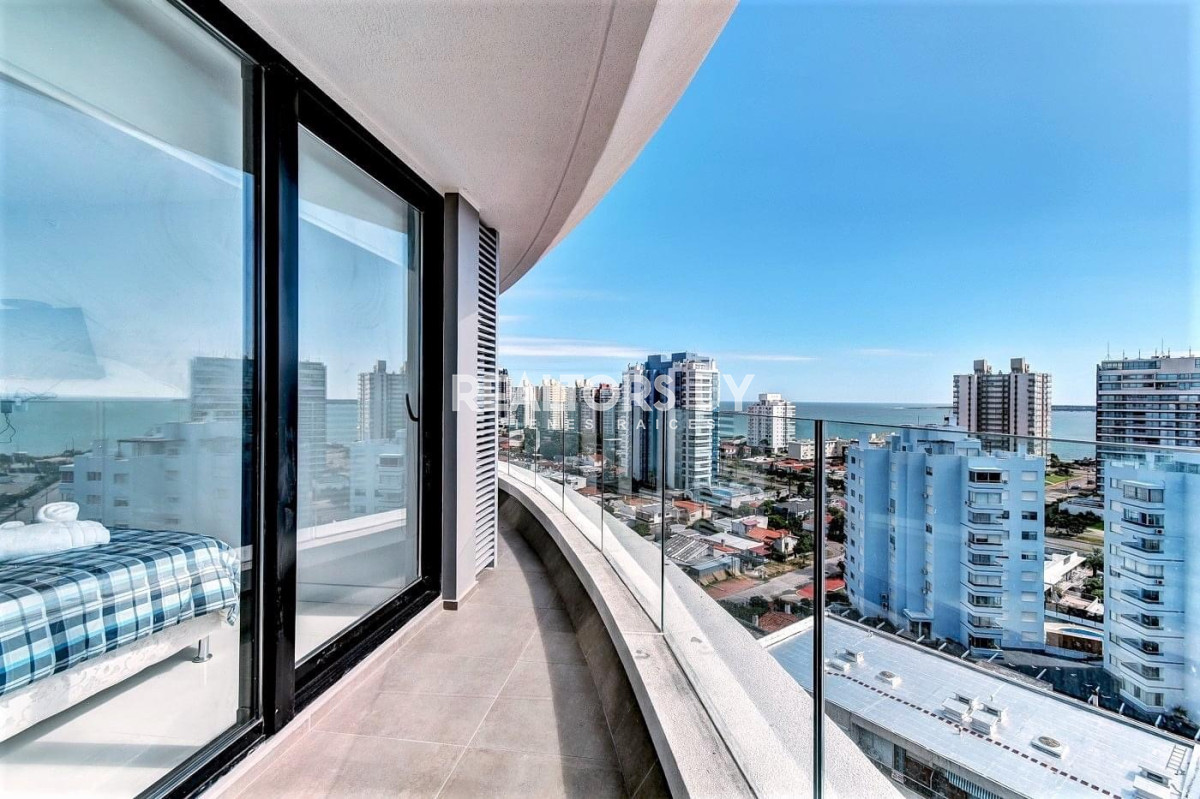 Apartamento ID.328 - Venta y alquiler temporal de apartamento de dos dormitorios en edificio Art Tower, La Pastora, Punta del Este