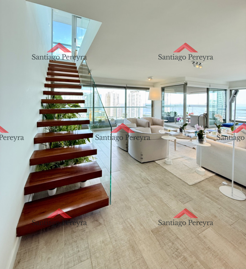 Apartamento ID.16860 - Apartamento Penthouse finamente decorado de 3 dormitorios con parrillero propio en alquiler temporario, Roosevelt Brava, Punta del Este