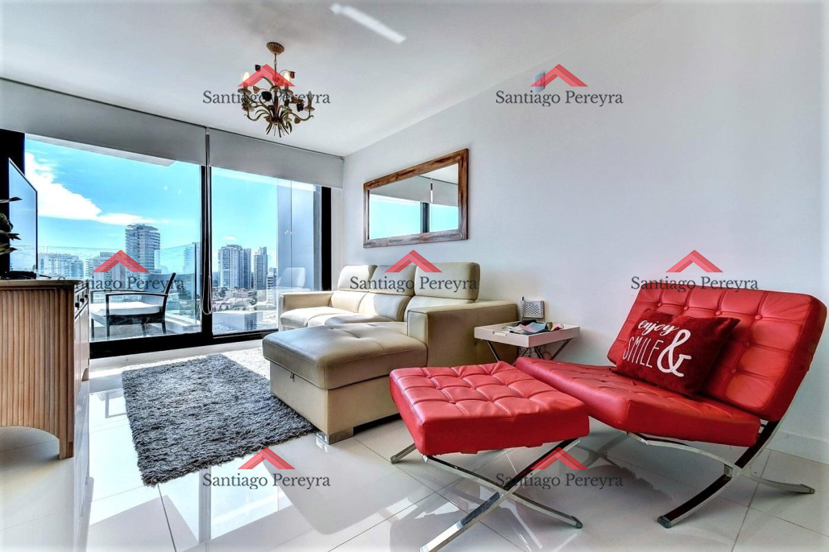 Apartamento ID.15601 - Venta y alquiler temporal de apartamento de dos dormitorios en edificio Art Tower, La Pastora, Punta del Este