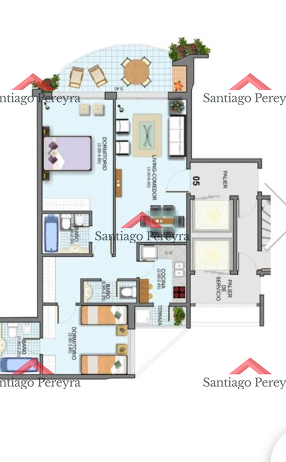 Apartamento ID.16862 - Moderno Apartamento de 2 Dormitorios en Venta, Playa Mansa 