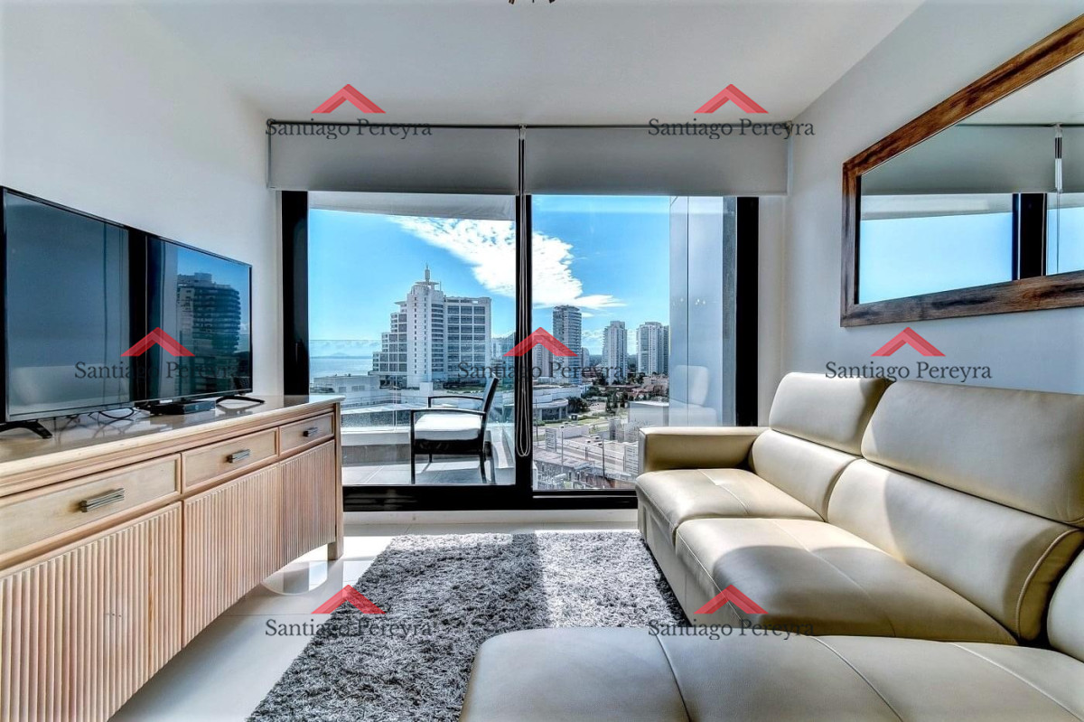 Apartamento ID.15601 - Venta y alquiler temporal de apartamento de dos dormitorios en edificio Art Tower, La Pastora, Punta del Este