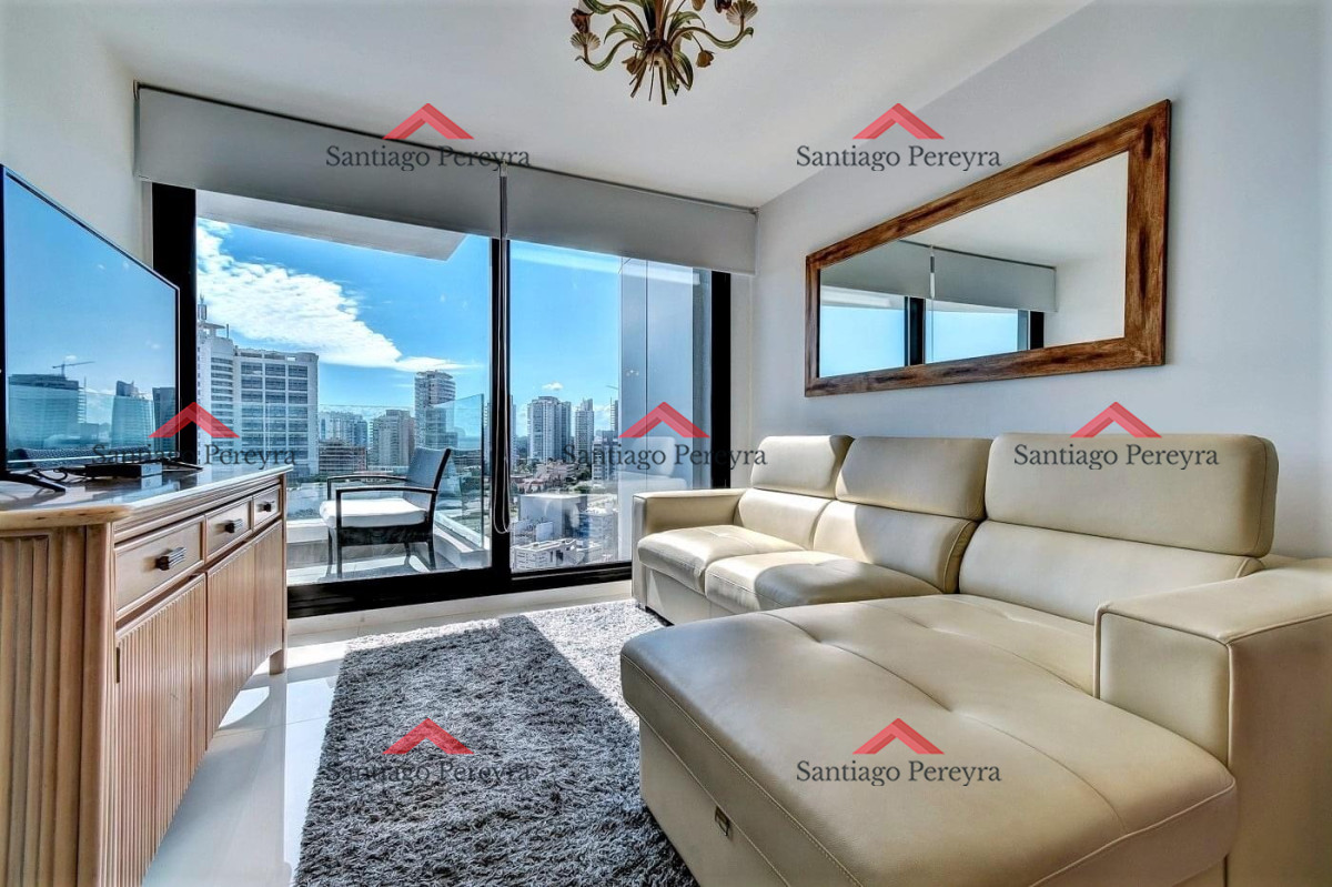Apartamento ID.15601 - Venta y alquiler temporal de apartamento de dos dormitorios en edificio Art Tower, La Pastora, Punta del Este