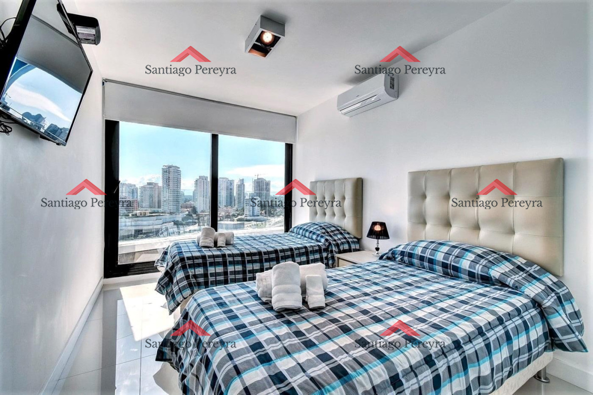 Apartamento ID.15601 - Venta y alquiler temporal de apartamento de dos dormitorios en edificio Art Tower, La Pastora, Punta del Este