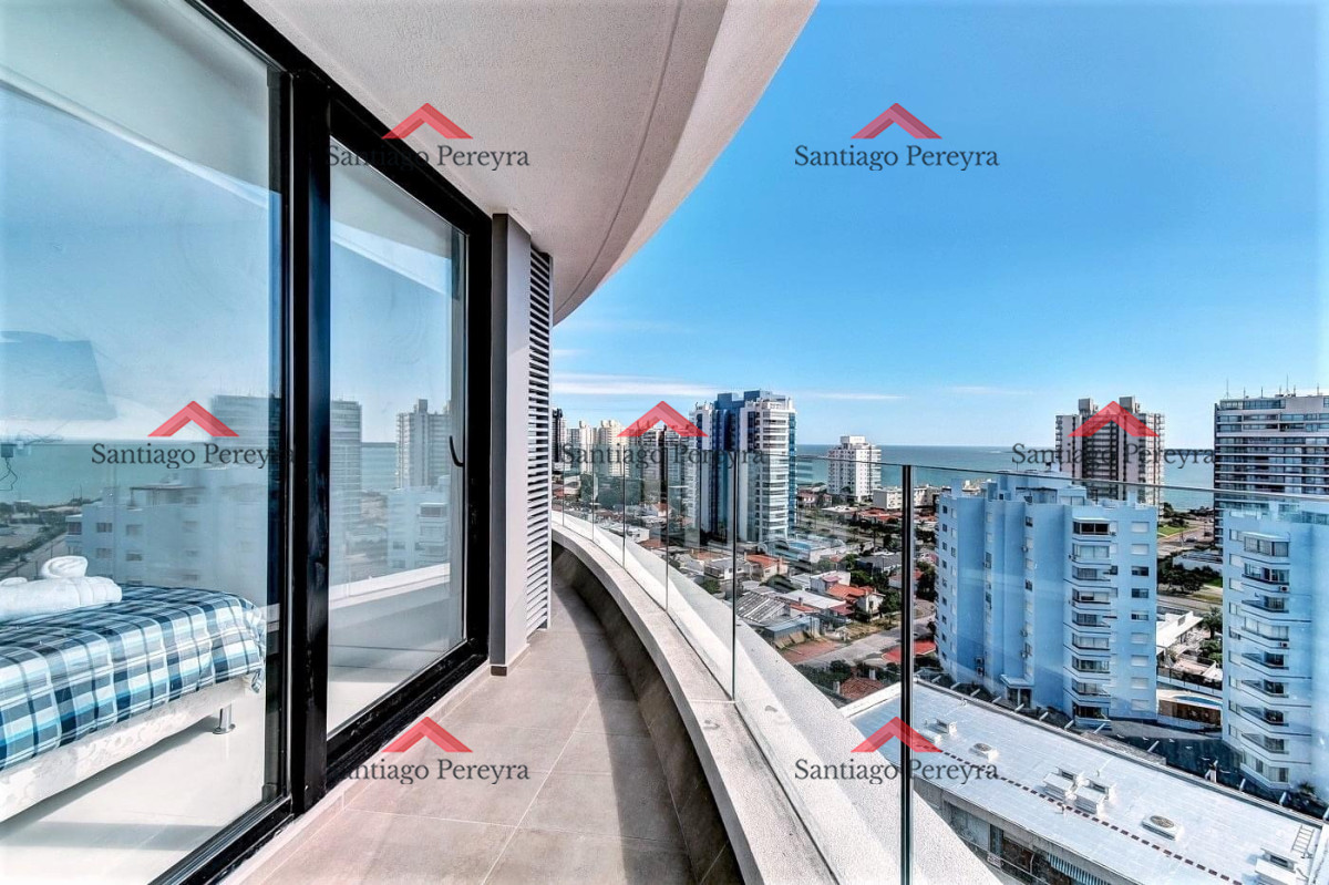Apartamento ID.15601 - Venta y alquiler temporal de apartamento de dos dormitorios en edificio Art Tower, La Pastora, Punta del Este