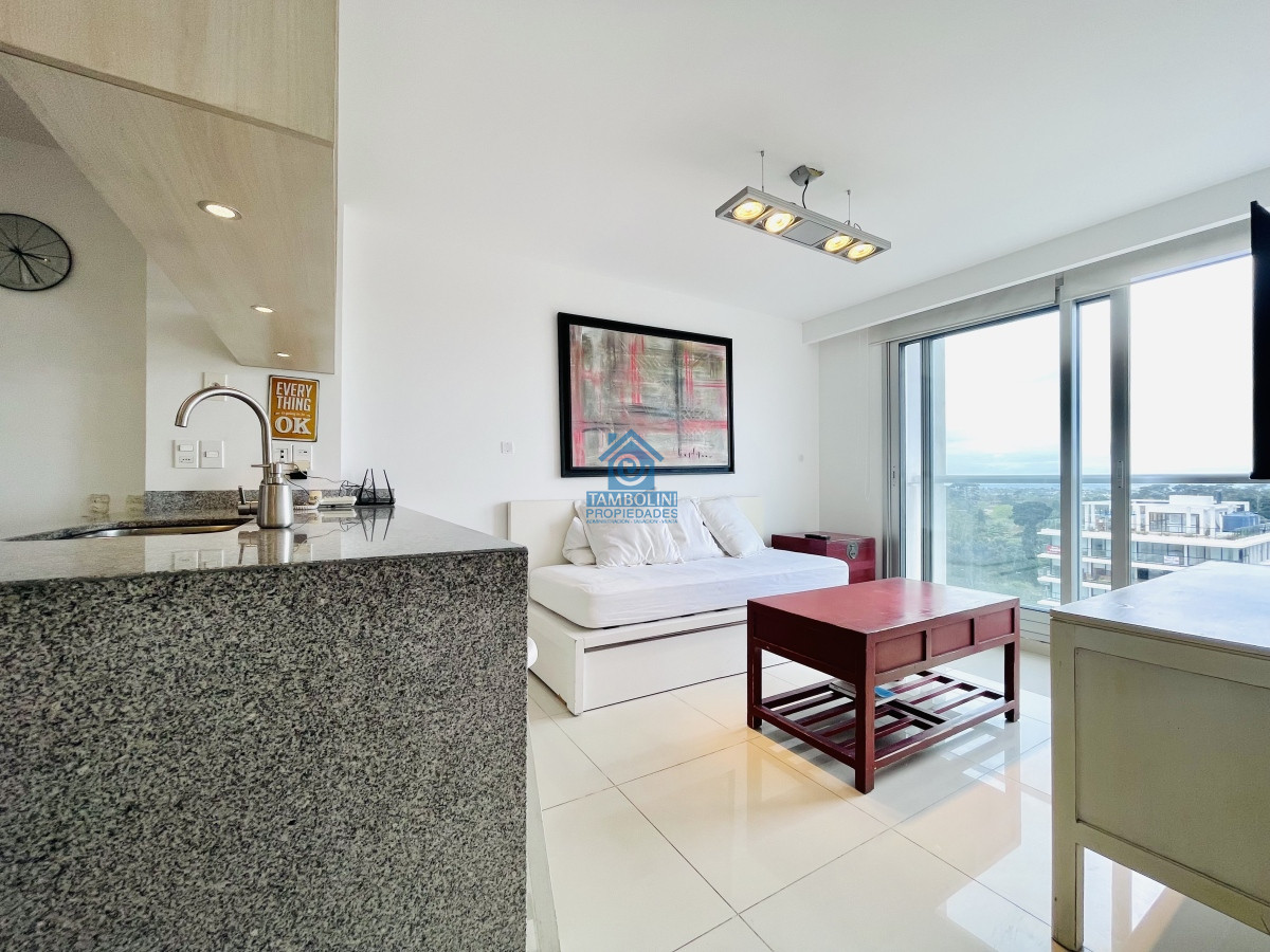 Apartamento ID.411 - Venta de Moderno Apartamento en zona Roosevelt de 1 Dormitorio, torre con servicios, Punta del Este
