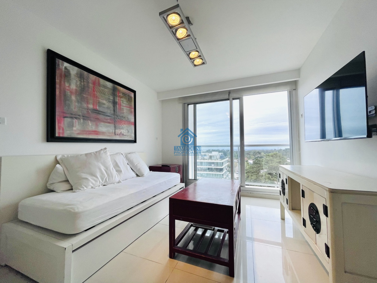 Apartamento ID.411 - Venta de Moderno Apartamento en zona Roosevelt de 1 Dormitorio, torre con servicios, Punta del Este