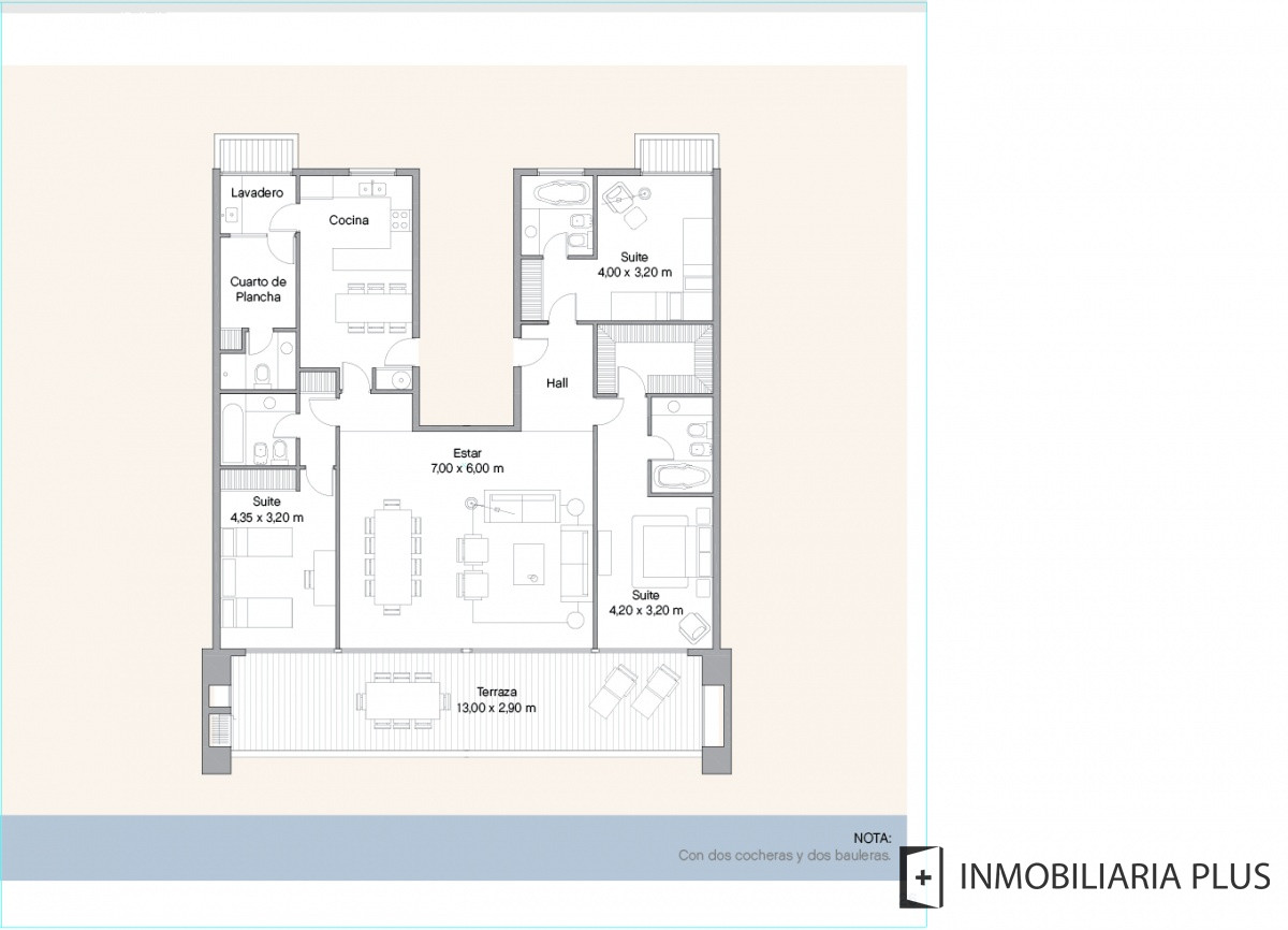 Apartamento ID.1016 - Venta de apartamento en Punta Ballena con 2 dormitorios Piscinas Barbacoa Club House Parrillero y más